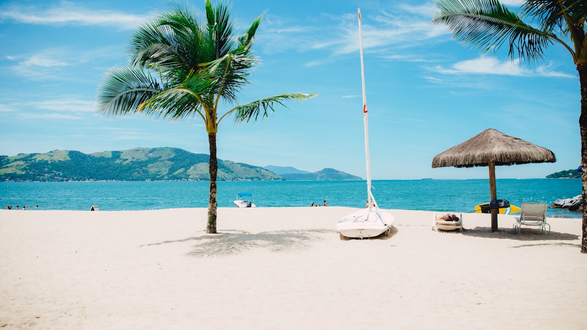 Reception table with branded place cards and linens